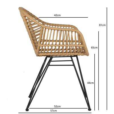 Комплект Bergenson Bjorn Стул vetle bent, ротанг арт. BB0000475
