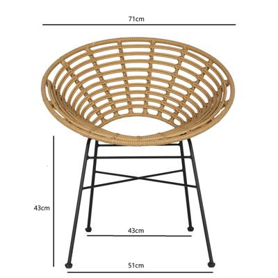 Комплект Bergenson Bjorn Стул vetle round, ротанг арт. BB0000477