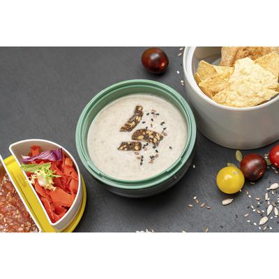 Емкости для хранения ЯЯЯ Ланч-бокс meals, 800 мл, светло-серый/зеленый арт. SS-TR-ABS-GRN-800