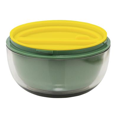 Емкости для хранения ЯЯЯ Ланч-бокс meals, 800 мл, светло-серый/зеленый арт. SS-TR-ABS-GRN-800