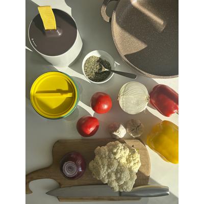 Емкости для хранения ЯЯЯ Ланч-бокс meals, 800 мл, светло-серый/зеленый арт. SS-TR-ABS-GRN-800