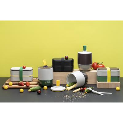 Емкости для хранения ЯЯЯ Ланч-бокс meals, 800 мл, темно-сливовый/светло-серый арт. SS-TR-ABS-PL-800