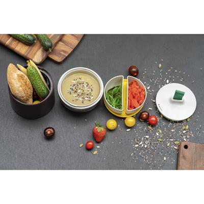 Емкости для хранения ЯЯЯ Ланч-бокс meals, 800 мл, темно-сливовый/светло-серый арт. SS-TR-ABS-PL-800