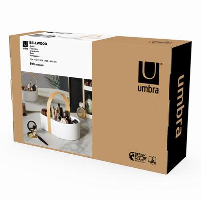 Остальные предметы Umbra Органайзер bellwood caddy, 30х23 см, белый/натуральное дерево арт. 1019130-668