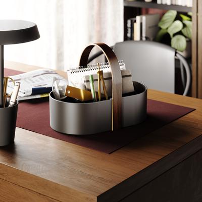 Остальные предметы Umbra Органайзер bellwood caddy, 30х23 см, черный/орех арт. 1019130-048