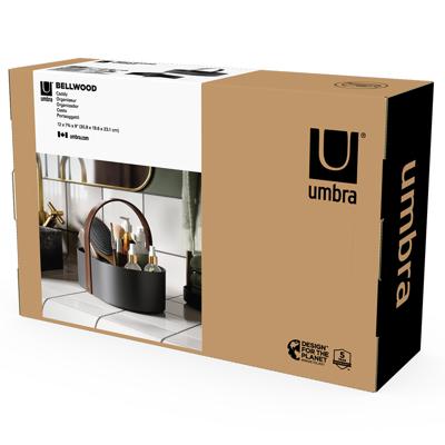 Остальные предметы Umbra Органайзер bellwood caddy, 30х23 см, черный/орех арт. 1019130-048