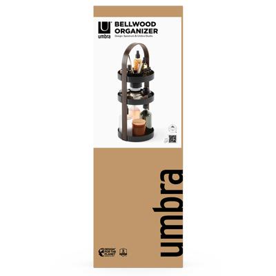 Остальные предметы Umbra Органайзер для косметики bellwood, 20х50 см, черный/орех арт. 1015098-048