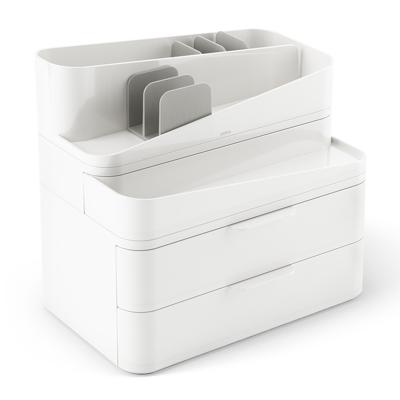 Остальные предметы Umbra Органайзер-косметичка glam, 27х25 см, белый/серый арт. 1019198-910