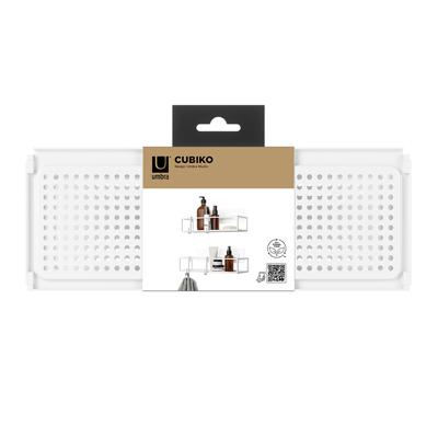 Полка Umbra Набор из 2-х полок для ванной cubiko, белые арт. 1018615-660
