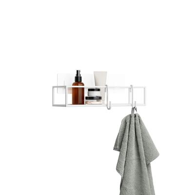 Полка Umbra Набор из 2-х полок для ванной cubiko, белые арт. 1018615-660
