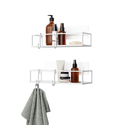 Полка Umbra Набор из 2-х полок для ванной cubiko, белые арт. 1018615-660