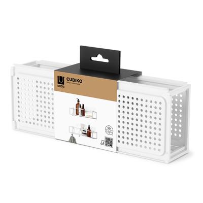 Полка Umbra Набор из 2-х полок для ванной cubiko, белые арт. 1018615-660