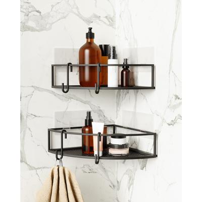 Полка Umbra Набор из 2-х угловых полок для ванной cubiko, черные арт. 1018616-040