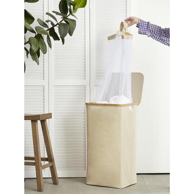 Остальные предметы ЯЯЯ Корзина для белья neat tall, 41х35х74 см, молочная арт. SS0000148