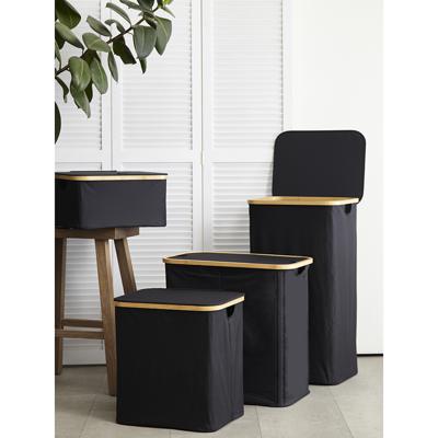 Остальные предметы ЯЯЯ Корзина для белья neat tall, 41х35х74 см, черная арт. SS0000150