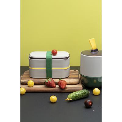 Емкости для хранения ЯЯЯ Ланч-бокс с приборами food time, 1 л, серый арт. SS-LBDL-PP-GR-1