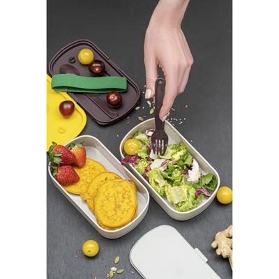 Емкости для хранения ЯЯЯ Ланч-бокс с приборами food time, 1 л, серый арт. SS-LBDL-PP-GR-1