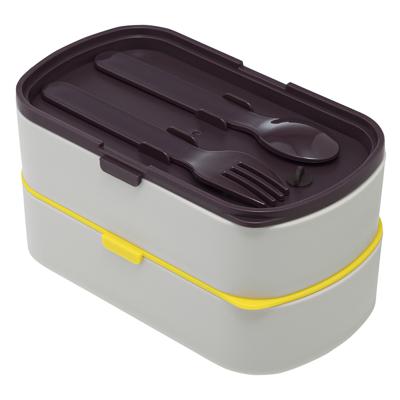 Емкости для хранения ЯЯЯ Ланч-бокс с приборами food time, 1 л, серый арт. SS-LBDL-PP-GR-1