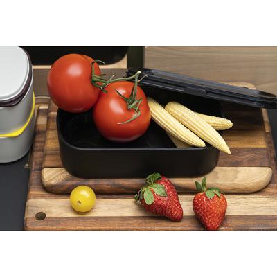 Емкости для хранения ЯЯЯ Ланч-бокс с приборами food time, 1 л, черный арт. SS-LBDL-PP-BLK-1