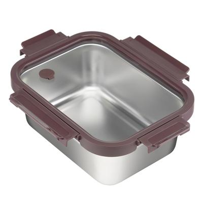 Емкости для хранения ЯЯЯ Контейнер стальной click steel, 1,8 л, сливовый арт. SFE-SS-LB-ST-GLS-PL-1.8