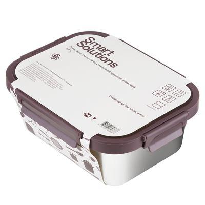 Емкости для хранения ЯЯЯ Контейнер стальной click steel, 1,8 л, сливовый арт. SFE-SS-LB-ST-GLS-PL-1.8