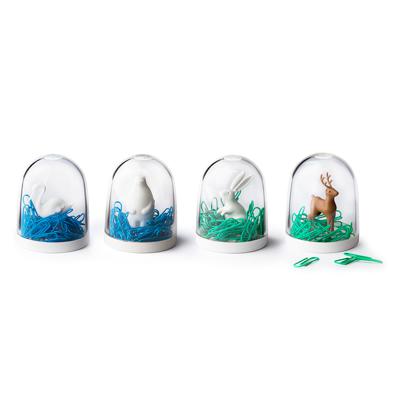 Держатель QUALY Держатель для скрепок polar bear on ice арт. QL10131-WH