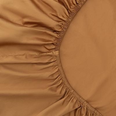 Остальные предметы Tkano Простыня на резинке из сатина из коллекции meditation, caramel, 160х200х30 см арт. TK24-FS0035