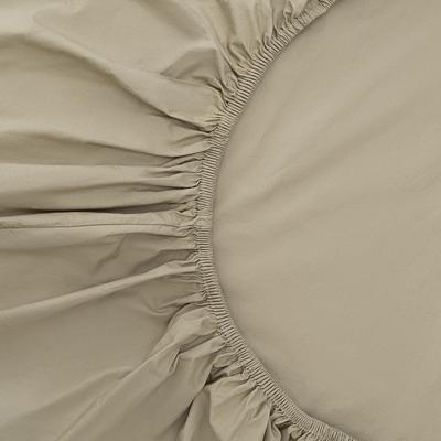 Остальные предметы Tkano Простыня на резинке из стираного перкаля бежево-серого цвета из коллекции essential, 200х200х30 см арт. TK24-FS0032