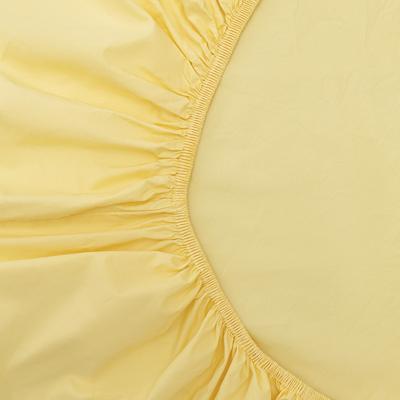 Остальные предметы Tkano Простыня на резинке из стираного перкаля светло-желтого цвета из коллекции essential, 180х200х30 см арт. TK24-FS0029