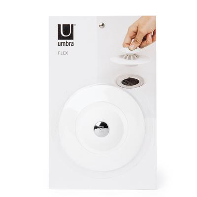 Аксессуары для ванной Umbra Фильтр для слива flex, белый арт. 023464-660