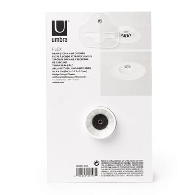 Аксессуары для ванной Umbra Фильтр для слива flex, белый арт. 023464-660