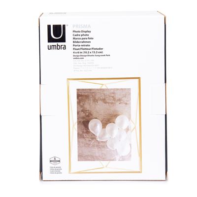 Фоторамка Umbra Фоторамка prisma, 10х15, золотистая арт. 313016-221
