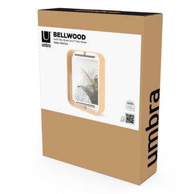 Фоторамка Umbra Фоторамка двухсторонняя bellwood, 19х24, натуральное дерево арт. 1019922-390