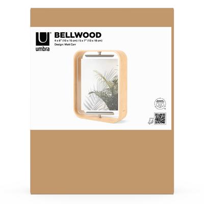 Фоторамка Umbra Фоторамка двухсторонняя bellwood, 19х24, натуральное дерево арт. 1019922-390