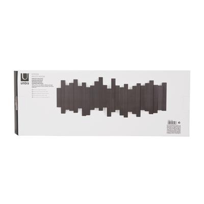 Декор Umbra Вешалка настенная sticks, 49,3 см, черная, 5 крючков арт. 318211-040