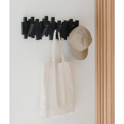 Декор Umbra Вешалка настенная sticks, 49,3 см, черная, 5 крючков арт. 318211-040