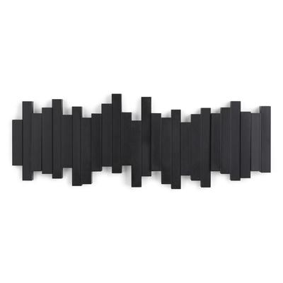 Декор Umbra Вешалка настенная sticks, 49,3 см, черная, 5 крючков арт. 318211-040