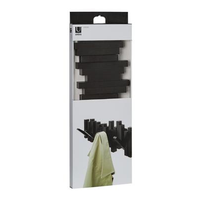 Декор Umbra Вешалка настенная sticks, 49,3 см, черная, 5 крючков арт. 318211-040