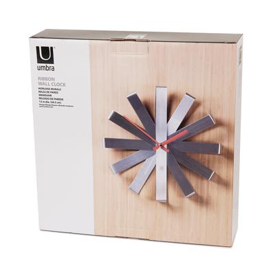 Часы Umbra Часы настенные ribbon, D31 см, сталь арт. 118070-590