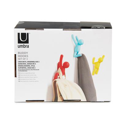 Набор Umbra Набор крючков buddy, разноцветный, 3 шт. арт. 318165-022
