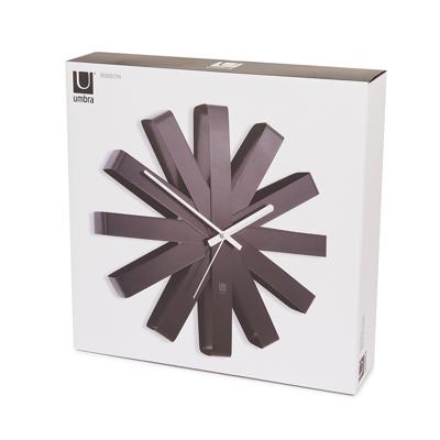 Часы Umbra Часы настенные ribbon, D30,5 см, черныe арт. 118070-040