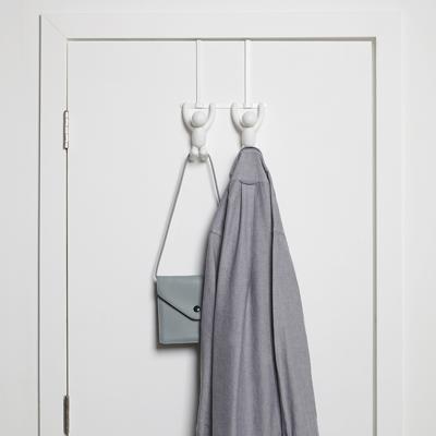 Вешалка Umbra Вешалка надверная buddy, 21,6 см, белая, 2 крючка арт. 1004260-660