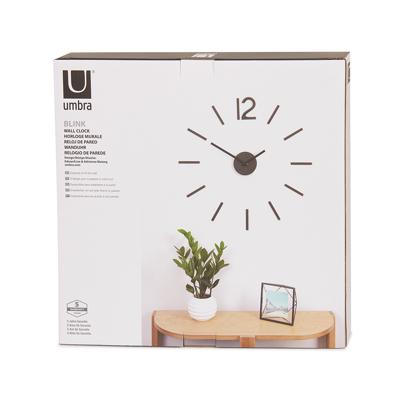 Часы Umbra Часы настенные blink, черные арт. 1005400-040