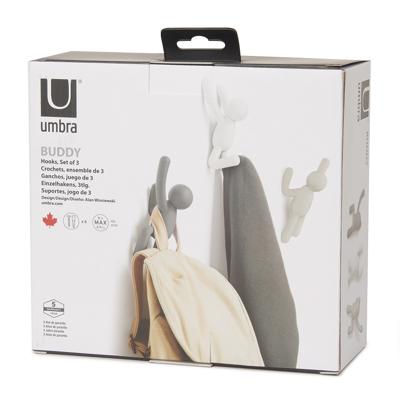 Набор Umbra Набор крючков buddy серый, 3 шт. арт. 318165-023