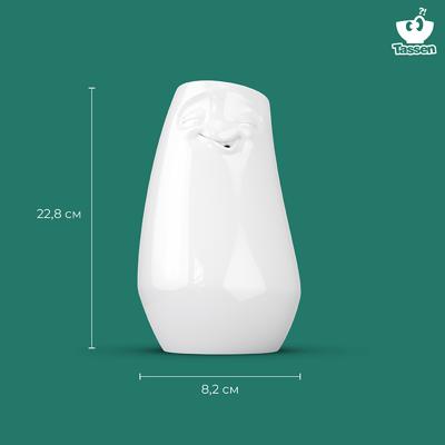 Ваза Tassen Ваза laid back, 23 см, белая арт. T01.91.01