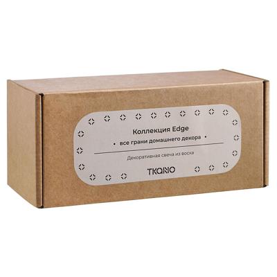 Свеча Tkano Свеча декоративная бежево-розового цвета из коллекции edge, 16,5 см арт. TK22-CND0011