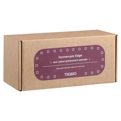 Свеча Tkano Свеча декоративная бордового цвета из коллекции edge, 16,5см арт. TK22-CND0020