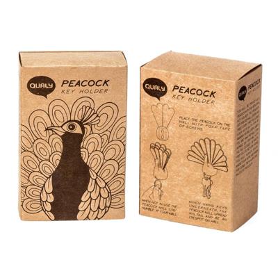 Декор QUALY Ключница peacock, черная арт. QL10193-BK