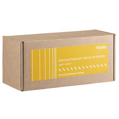 Свеча Tkano Свеча декоративная цвета карри из коллекции edge, 16,5см арт. TK23-CND0005