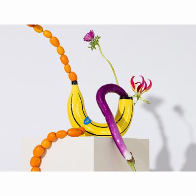 Ваза Doiy Ваза для цветов banana, 19 см, желтая арт. DYVABANYE